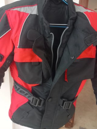 Chaqueta Moto Infantil Roja y Negra