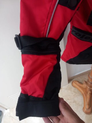 Chaqueta Moto Infantil Roja y Negra