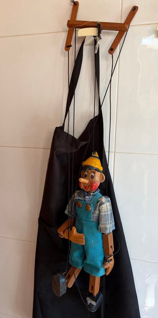 Marioneta Pinocho antigua madera