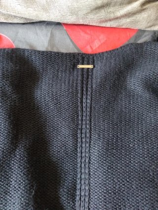 Chaleco pelo y lana negro Talla M