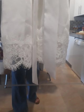 Bata Novia Encaje Talla Única