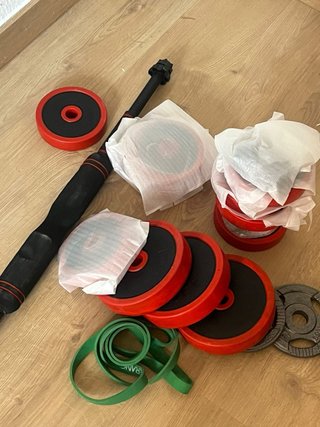 Barra Mancuernas Pesas Ajustables Hierro