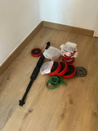 Barra Mancuernas Pesas Ajustables Hierro