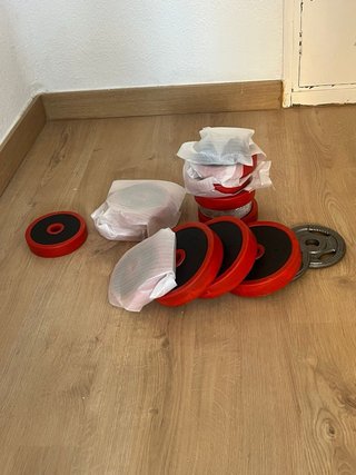 Barra Mancuernas Pesas Ajustables Hierro