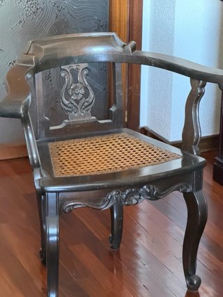 Butaca Oriental Ratán y Madera