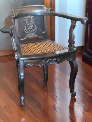 Butaca Oriental Ratán y Madera