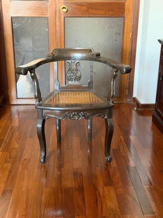 Butaca Oriental Ratán y Madera