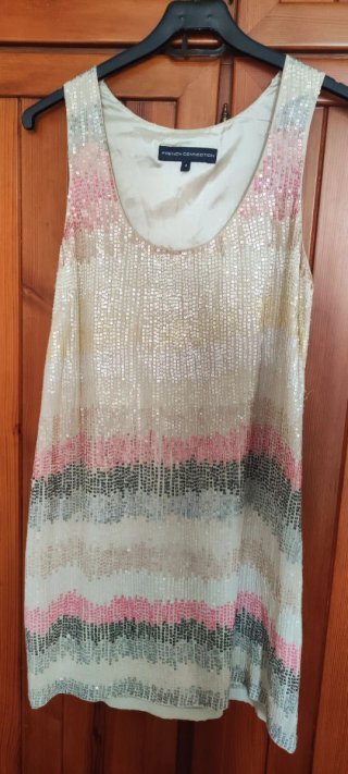 Vestido French Connection lentejuelas Talla S