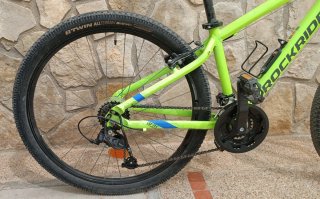 Bicicleta Rockrider ST 100 amarilla talla S