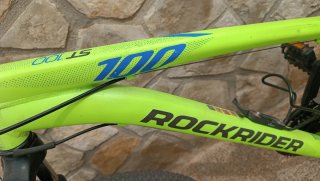 Bicicleta Rockrider ST 100 amarilla talla S