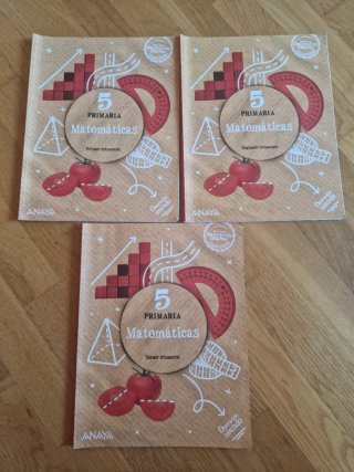 Libros matemáticas 5 ° primaria. Anaya
