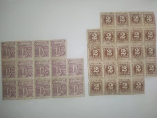 Lote Sellos España Milenario de Castilla 20 cts y