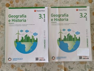 Lote 5 Libros 3 ESO Física, Biología, Geog, Lengua