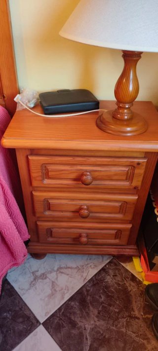 Conjunto dormitorio provenzal madera