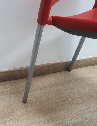 Sillas Rojas SPACIO de Plástico Resistente