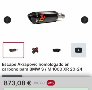 Escape Akrapovic BMW S1000XR