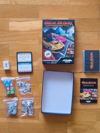 Boardgames: Black Hills, Dice Drivin y Snowblind