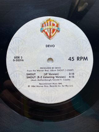 Vinilo Maxi Devo - Here To Go - 1984