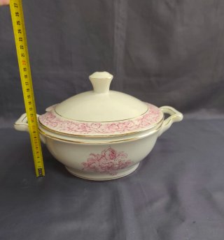 Sopera Vintage Loza Álvarez Vigo Flores Rosas