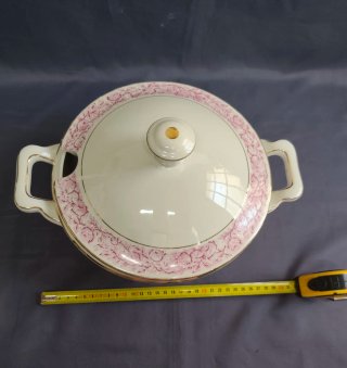 Sopera Vintage Loza Álvarez Vigo Flores Rosas