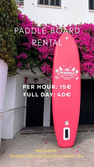 Alquiler Tabla Paddle Surf