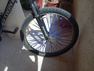Bici MTB Rockrider 340 CUSTOM - Llantas Azules