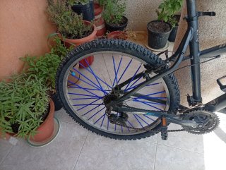 Bici MTB Rockrider 340 CUSTOM - Llantas Azules
