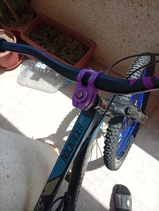 Bici MTB Rockrider 340 CUSTOM - Llantas Azules
