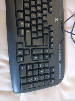 Teclado Logitech Y-SAE71 PS/2 Negro