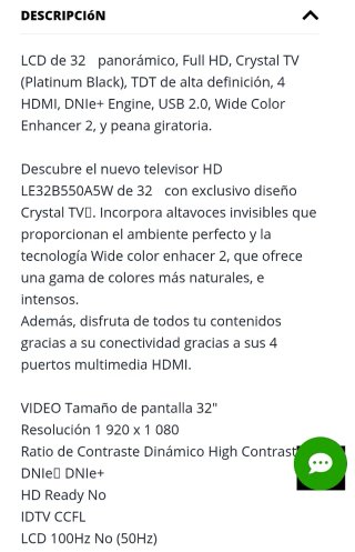 TV Samsung 32