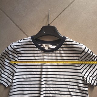 T-shirt M&S Donna Taglia 38 Righe Bianche Nere