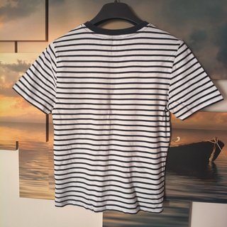 T-shirt M&S Donna Taglia 38 Righe Bianche Nere