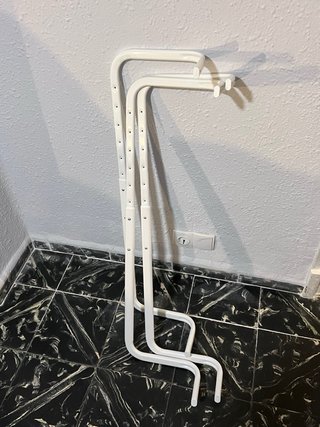 3uds, barra extensible MULIG IKEA para ropa
