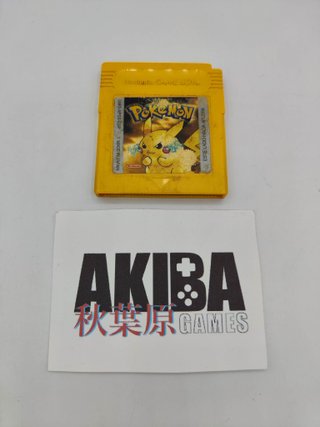 Pokémon Amarillo Edición Especial Pikachu GameBoy