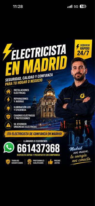 **ELECTRICISTA EN MADRID 24/7**