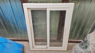 Ventana corredera aluminio blanca