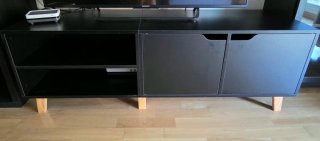 Mueble TV 4 módulos 2 puertas