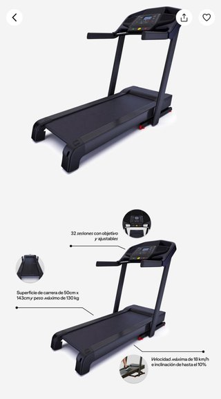 Cinta Correr Decathlon T900D NUEVA!!