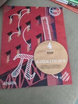 Libro de matemáticas 4° Eso