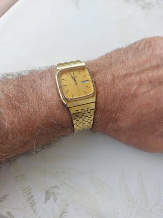 Reloj Seiko Quartz Dorado Años 70