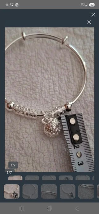 Pulsera llamador de ángel plata