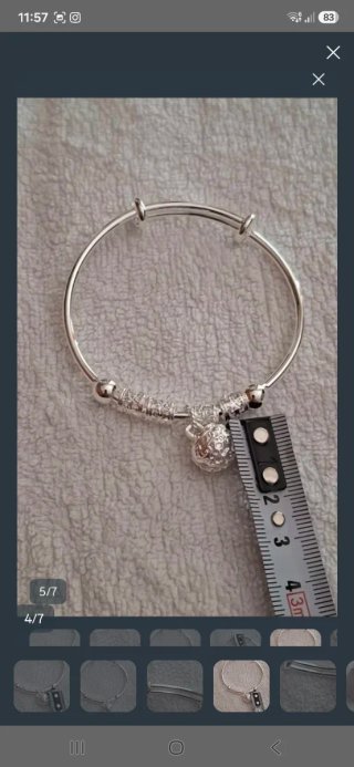 Pulsera llamador de ángel plata
