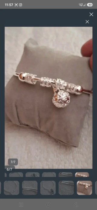 Pulsera llamador de ángel plata