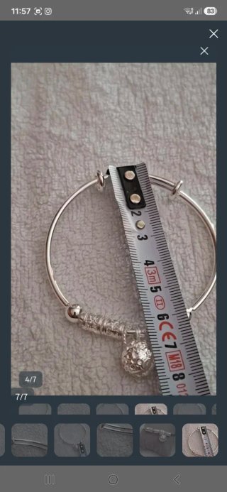 Pulsera llamador de ángel plata