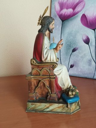 Figura Sagrado Corazón de Jesús Vintage