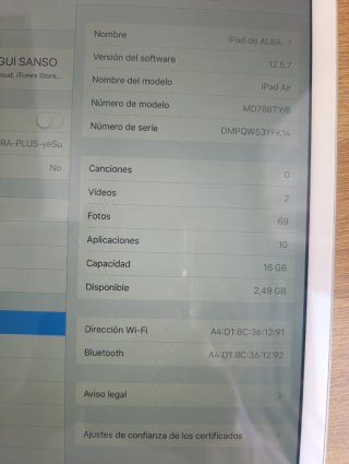 iPad Air Blanco