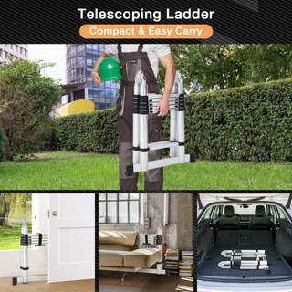 Escalera telescópica 2.5M + 2.5M