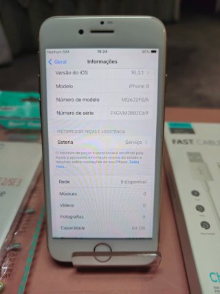 iPhone 8 Dourado/Prateado