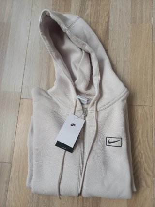 Sudadera Nike Beige Cremallera