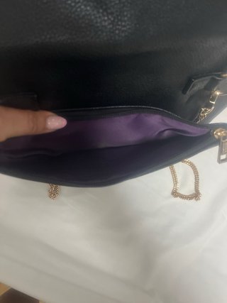 Bolso Leopardo y Negro Cadena Dorada
